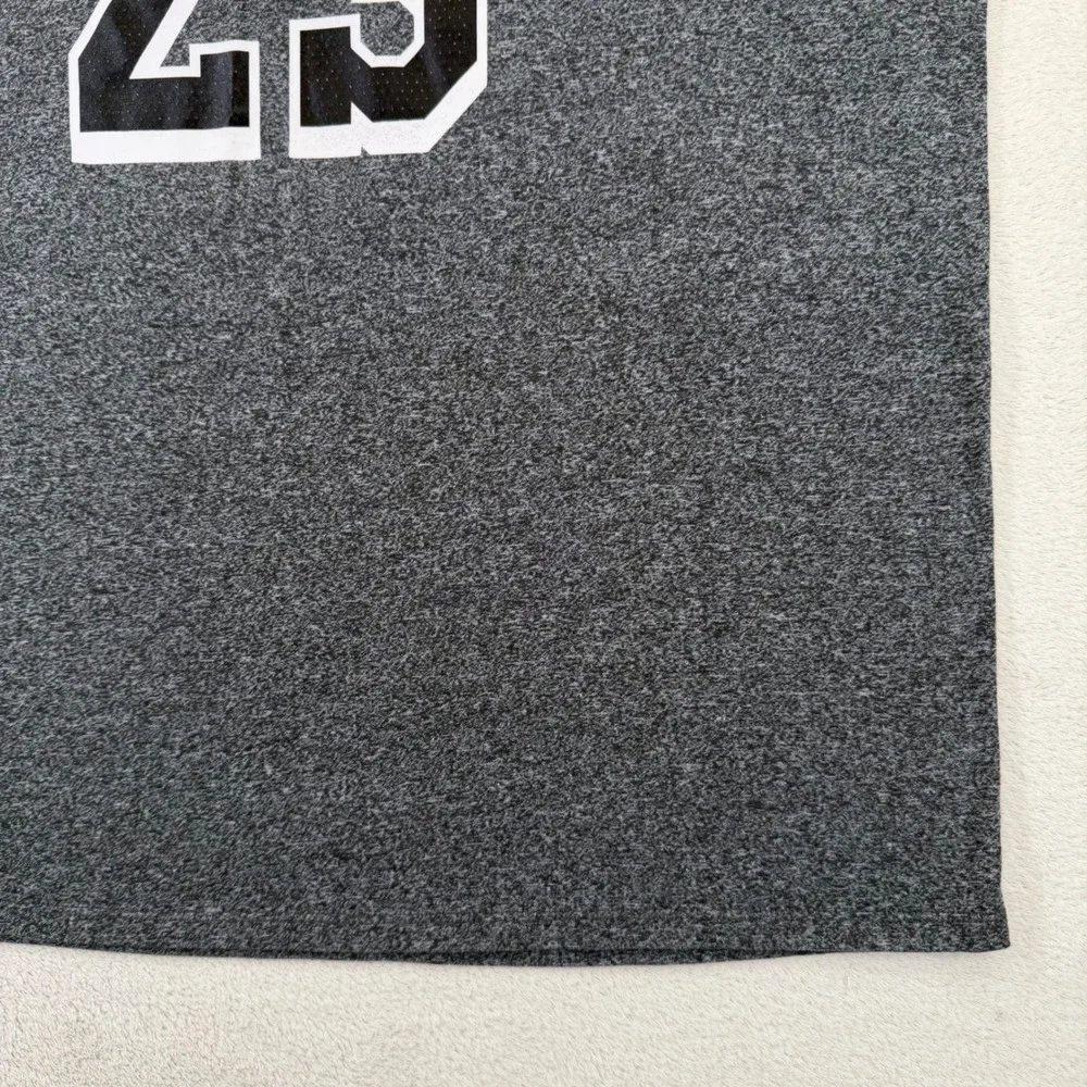 Nike Los Angeles Lakers LeBron James 23 Shirt Mens XL Grey Heather NBA Tee